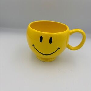 Yellow Smiley Face Mug Teleflora Gift Ceramic Coffee Cup‎